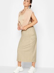 PixieGirl Petite Sand Parachute Maxi Skirt - Image 1 of 5