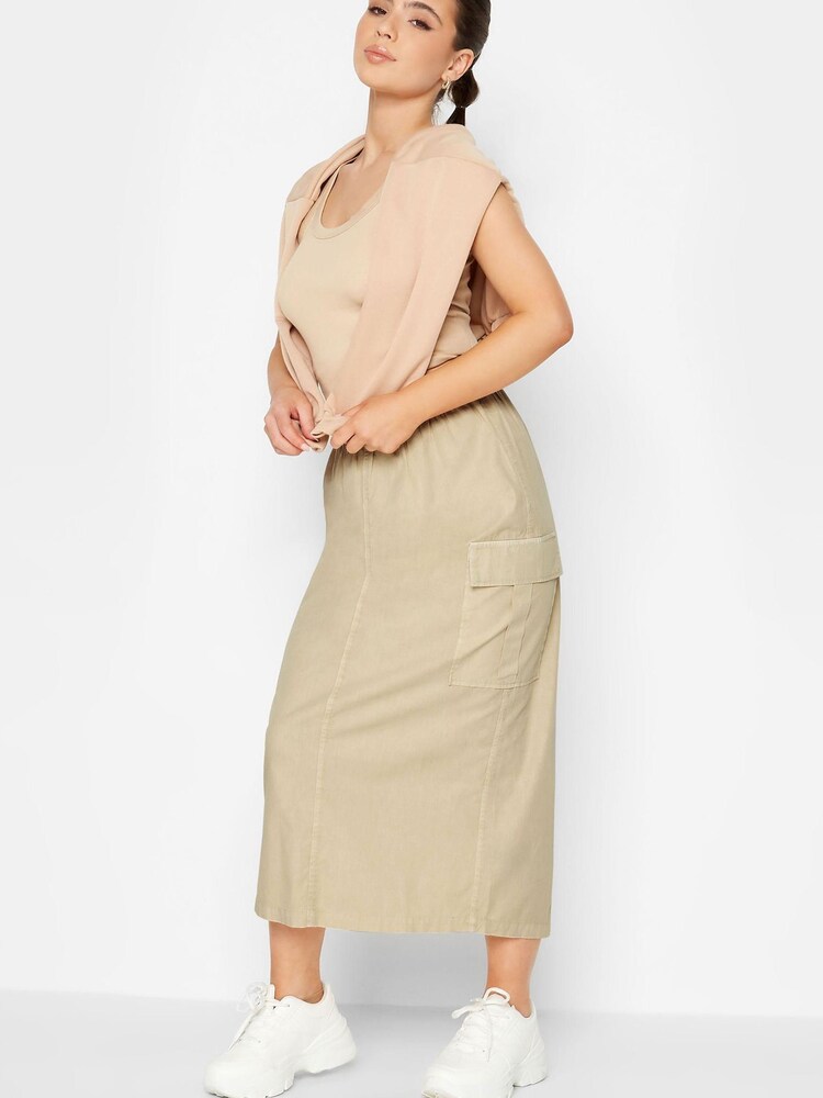 PixieGirl Petite Sand Parachute Maxi Skirt - Image 1 of 5