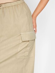 PixieGirl Petite Sand Parachute Maxi Skirt - Image 3 of 5