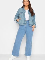 Blau - Yours Curve Klassische Denim-Jacke - Bild 2 von 4