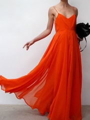 Religion Orange Infamous Olsen Full Layer Maxi Dress - Image 1 of 4
