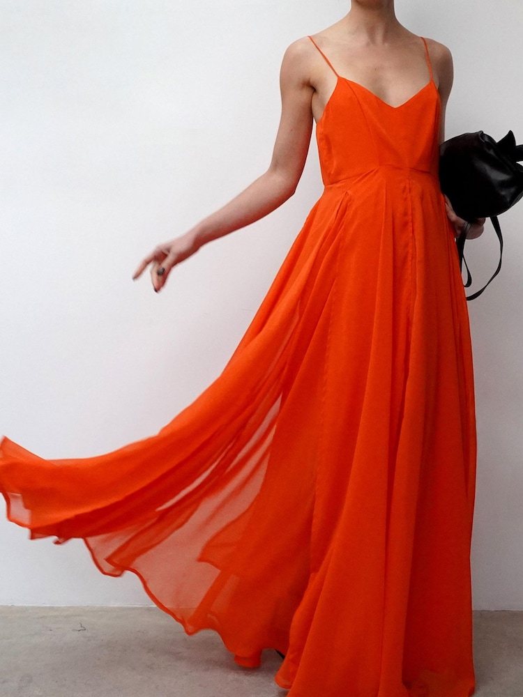 Religion Orange Infamous Olsen Full Layer Maxi Dress - Image 1 of 4