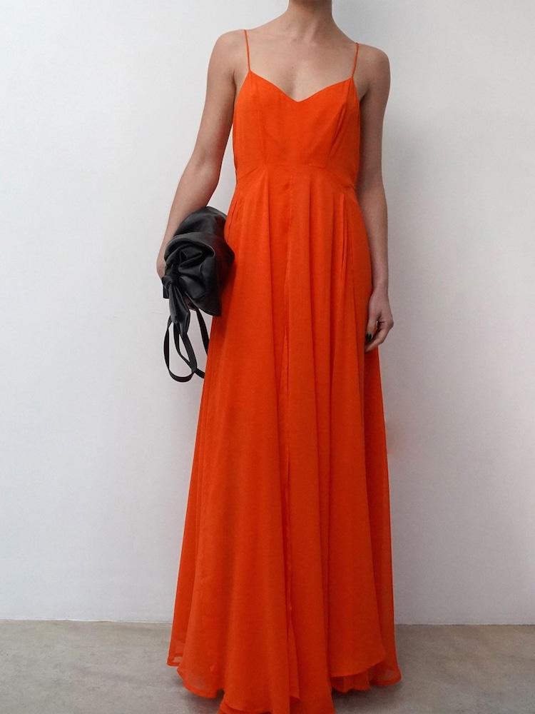 Religion Orange Infamous Olsen Full Layer Maxi Dress - Image 2 of 4
