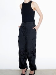 Schwarz - Religion Leichte Cargohose im Utility-Stil mit Bündchen, Grün - Bild 5 von 5
