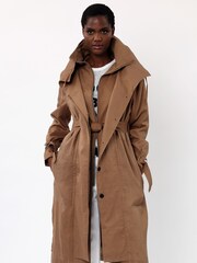 Religion Neutral Layered Waterfall Lightweight Jacket With Funnel Neck - Image 4 of 5