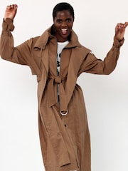 Religion Neutral Layered Waterfall Lightweight Jacket With Funnel Neck - Image 5 of 5