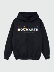 Brands In Black Harry Potter Hogwarts Icons Girls Black Hoodie - Image 2 of 3