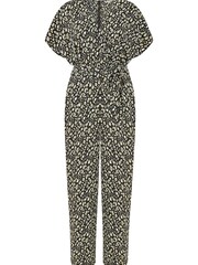 Yumi Black Multi Animal Print Kimono Jumpsuit - Image 5 of 5