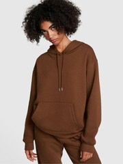Victoria's Secret PINK Chocolate Kiss Brown Candy Cane Oversized Premium Fleece Oversized Hoodie - Image 2 of 3