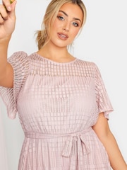Yours Curve Pink London Lace Dress - Image 1 of 4