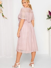 Yours Curve Pink London Lace Dress - Image 4 of 4