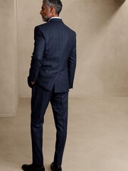 Banana Republic Black Perfect Flannel Suit Jacket - Image 2 of 5