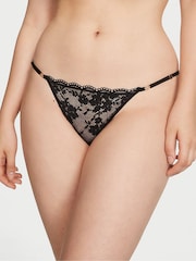 Victoria's Secret Black Lace Thong Knickers - Image 1 of 3