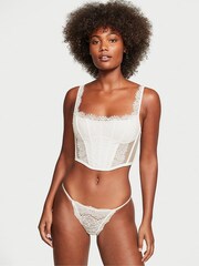 Victoria's Secret Coconut White Lace Corset Corset Top - Image 3 of 4