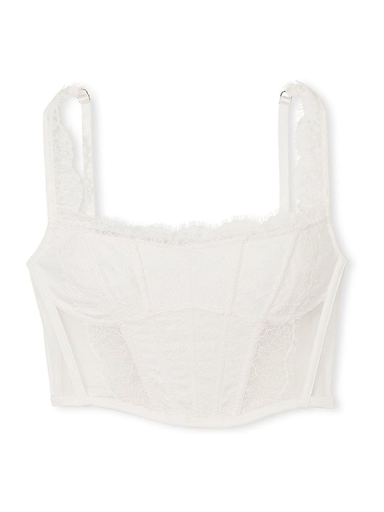 Victoria's Secret Coconut White Lace Corset Corset Top - Image 4 of 4