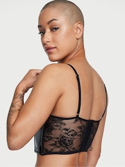 Victoria's Secret Black Leather Corset Bra Top - Image 2 of 5