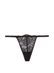 Victoria's Secret Pure Black Lace G String Knickers - Image 1 of 1