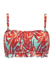 Pour Moi Blue/ Red Free Spirit Strapless Underwired Top - Image 4 of 5
