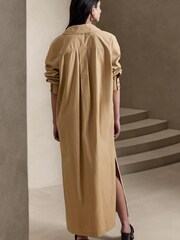 Banana Republic Beige Ani Popover Shirt Dress - Image 2 of 4