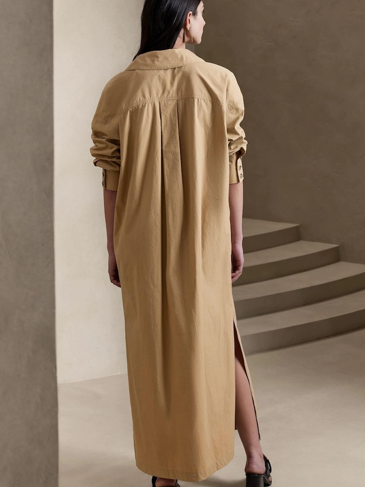 Banana Republic Beige Ani Popover Shirt Dress - Image 2 of 4