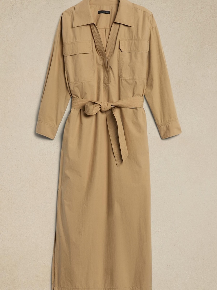 Banana Republic Beige Ani Popover Shirt Dress - Image 4 of 4