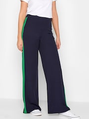 Long Tall Sally Blue Stripe Wide Leg Trousers - Image 1 of 4