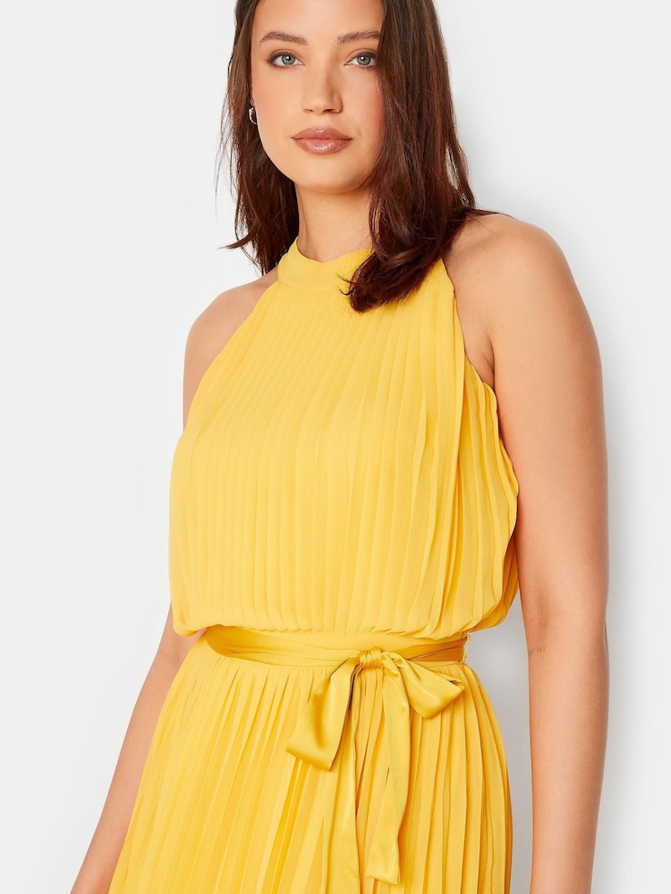 Long Tall Sally Yellow Halterneck Maxi Dress - Image 4 of 4