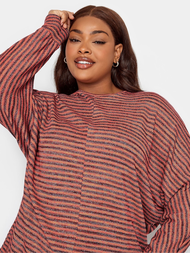 Yours Curve Orange Luxury Batwing Sleeve Tunic Top - Image 1 of 4 Yours Curve Orange Luxury Batwing Sleeve Tunic Top - Image 1 of 4