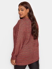 Yours Curve Orange Luxury Batwing Sleeve Tunic Top - Image 3 of 4