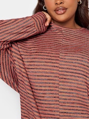 Yours Curve Orange Luxury Batwing Sleeve Tunic Top - Image 4 of 4