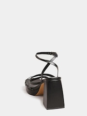 Yours Curve Black Extra Wide Fit Wide Fit Chunky Platform Strappy Sandal - Image 4 of 5