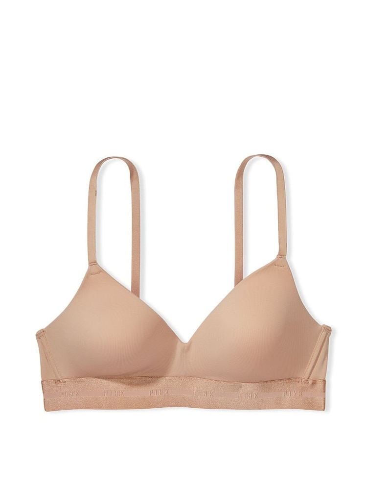 Victoria's Secret PINK Nude Praline Non Wired Lightly Lined Bra - Image 3 of 3