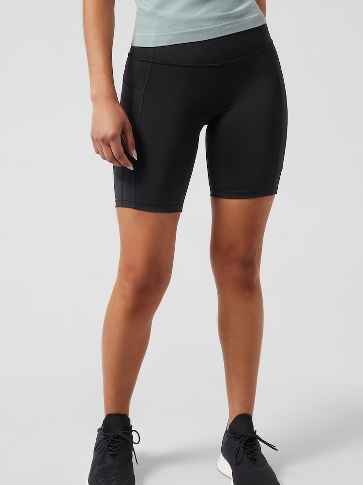 Athleta Black Ultimate Stash 7" Shorts - Image 1 of 4