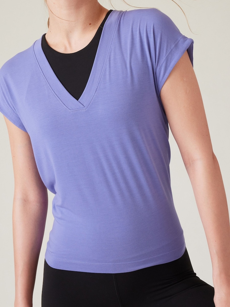 Athleta Purple Explore T-Shirt - Image 6 of 6