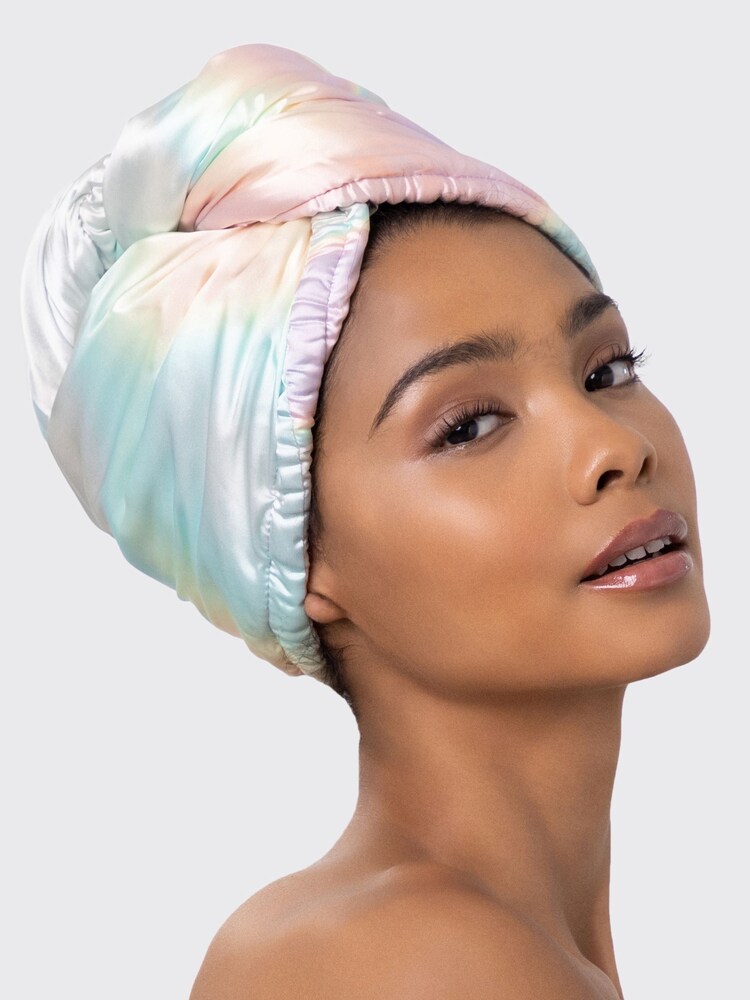 Kitsch Satin Wrapped Hair Towel in Aura - Image 5 of 5 Kitsch Satin Wrapped Hair Towel in Aura - Image 5 of 5
