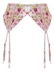 Pour Moi Soft Pink India Embroidery Deep Suspender - Image 4 of 4