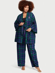 Victoria's Secret Deep Blue Heritage Tartan Pyjama Set - Image 1 of 1