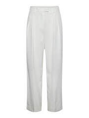 PIECES White High Waisted Wide Leg Trousers - Image 5 of 5