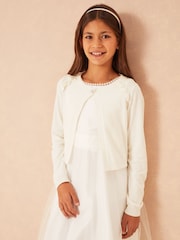 Lipsy Ivory Occasion Bolero Cardigan (5-16yrs) - Image 1 of 4