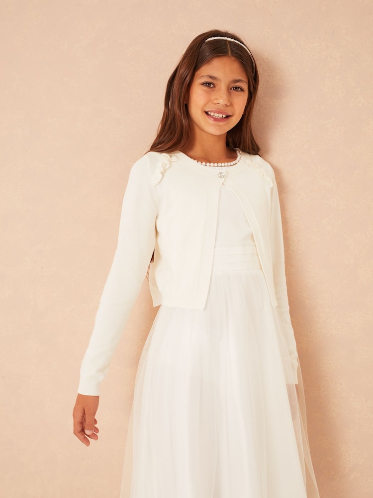Lipsy Ivory Occasion Bolero Cardigan (5-16yrs) - Image 2 of 4