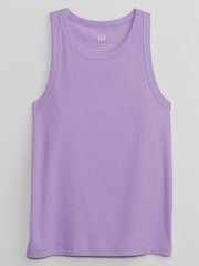 Gap Purple Ribbed High Neck Vest - Image 1 of 1