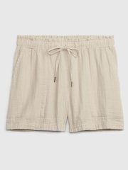 Gap Cream Crinkle Gauze Shorts - Image 4 of 4