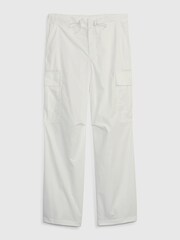 Gap White Cargo Parachute Trousers - Image 4 of 4