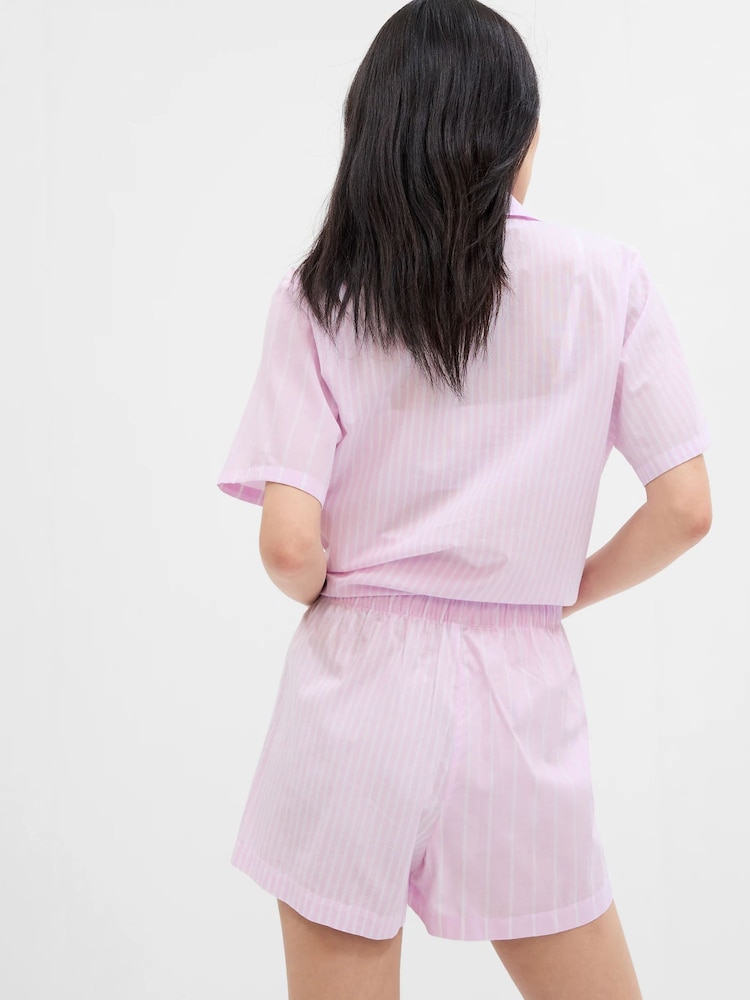 Gap Pink Stripe Pyjama Shorts - Image 2 of 2