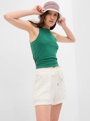 Gap White Crinkle Gauze Shorts - Image 1 of 6