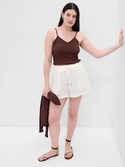 Gap White Crinkle Gauze Shorts - Image 4 of 6
