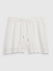 Gap White Crinkle Gauze Shorts - Image 6 of 6
