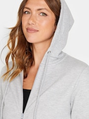 Long Tall Sally Grey Longline Hoodie - Image 4 of 4