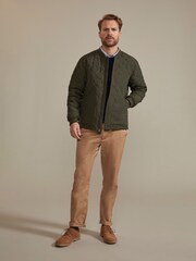 Hinter + Hobart Khaki Green Pembroke Mens Quilted Jacket - Image 2 of 4