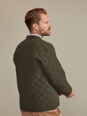 Hinter + Hobart Khaki Green Pembroke Mens Quilted Jacket - Image 4 of 4